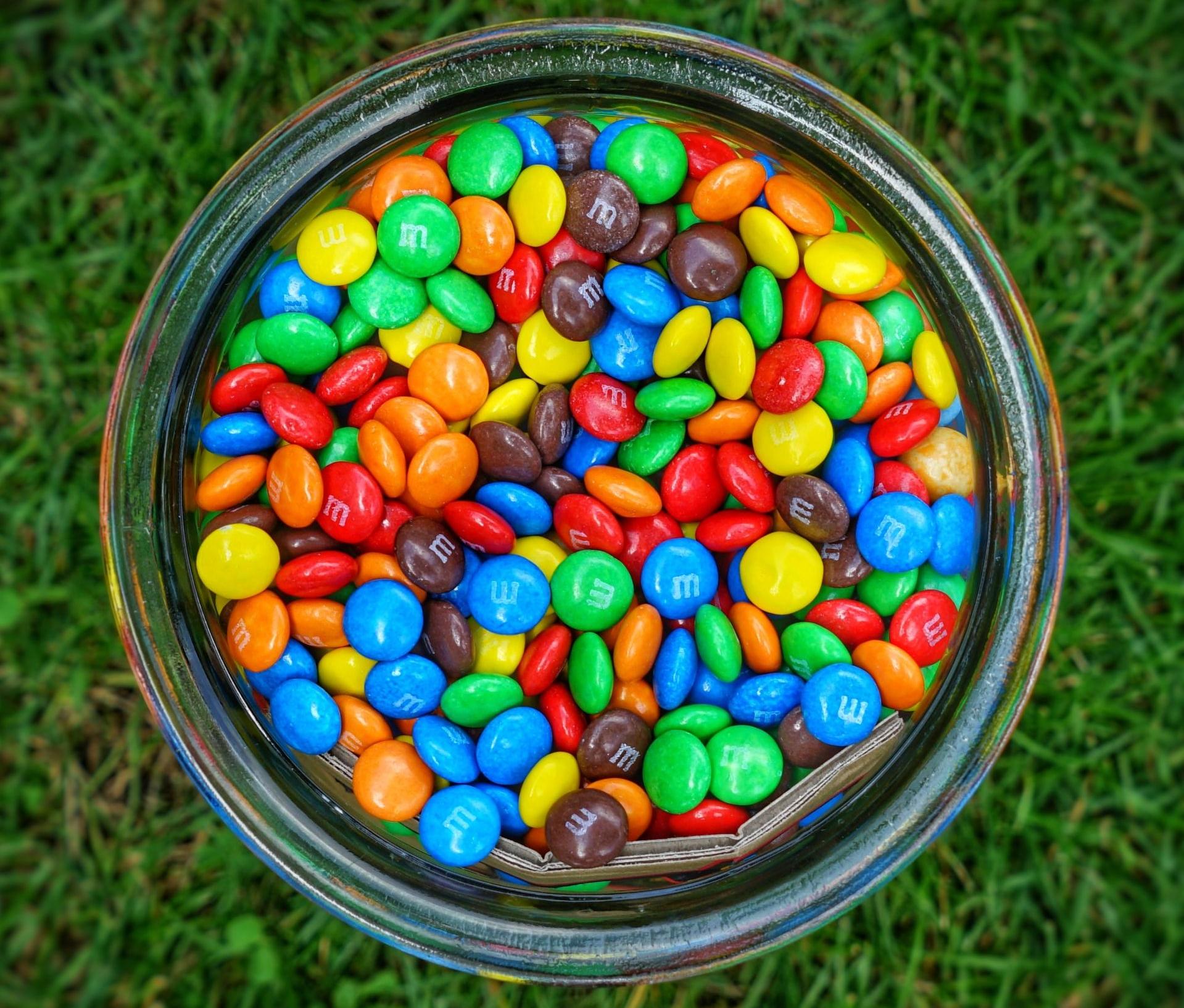 jar of M&M's